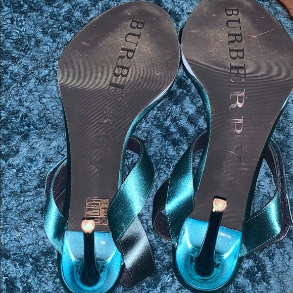 Blue Burberry Heels - Picture 3 of 6